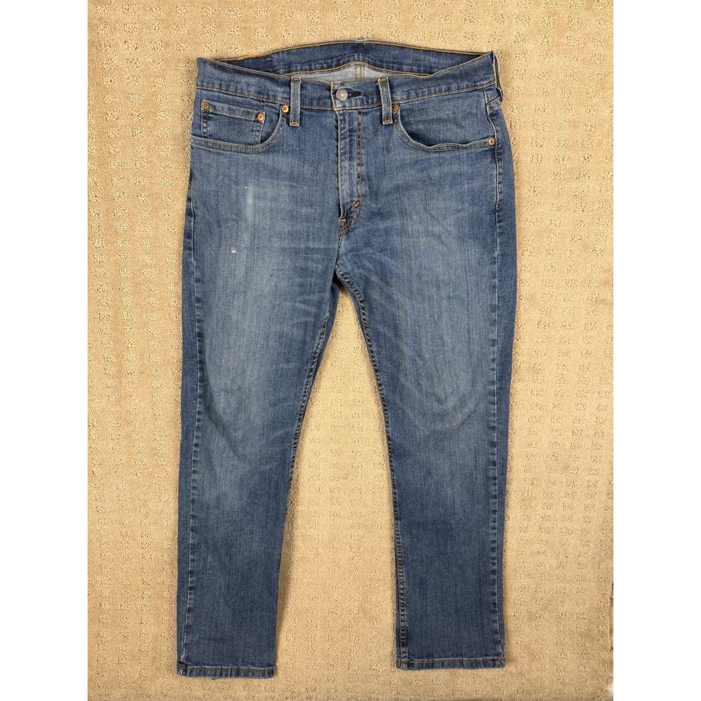 Men's Levi's 559 Relaxed Straight Distressed Blue Jeans 32x30 (act 33x29)  #1242